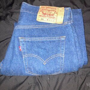 Men's Levi Selvedge 501 Jeans Size 32/25 (Shortened)